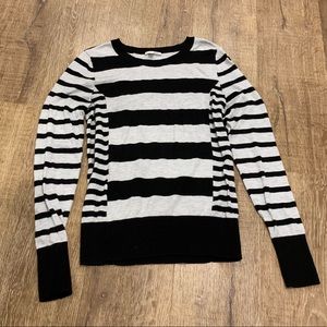 Halogen Striped Sweater - Part Cashmere!